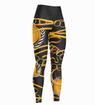 Legginsy Damskie CZARNY LAUR