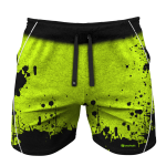 Spodenki treningowe SPLATTER ZIELONE