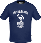 Koszulka Bawełniana TRZYMAJ GARDE Granatowa