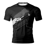 Czarna Antybakteryjna Koszulka Fitness Cyber 