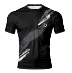 Czarna koszulka Treningowa męska Dvs Grey