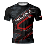 Czarno-czerwony t-shirt sportowy Glory Red