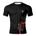 Czarna koszulka sportowa męska Vert Red