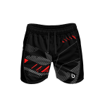 Czarne spodenki męskie z kieszeniami Perfo Red