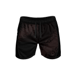 Czarno-brązowe krótkie spodenki na siłownię męskie Rust Brown