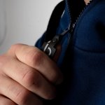 Granatowa bluza rozpinana męska Brachole