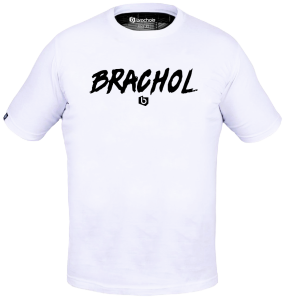 Koszulka Bawełniana BRACHOL Biała