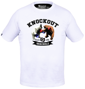 Koszulka Bawełniana GRIZZLY Biała