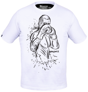 Koszulka Bawełniana SPLATTER Biała