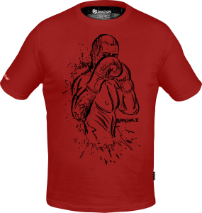Koszulka Bawełniana SPLATTER Czerwona