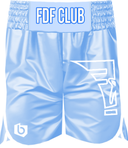 Spodenki bokserskie damskie FDF Niebieskie