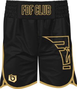 Spodenki bokserskie damskie FDF Czarne