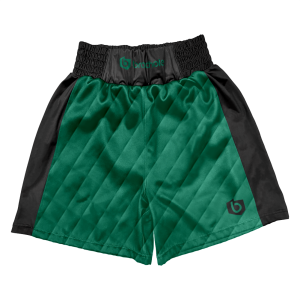 Czarno-zielone spodenki do boksu Cube