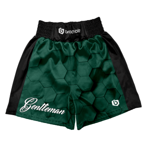 Czarno-zielone szorty bokserskie Gentleman