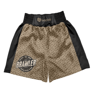 Czarno-brązowe spodenki bokserskie Brawler