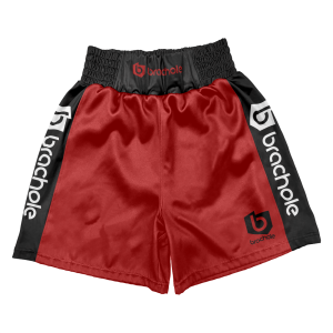 Czarno-czerwone spodenki do boksu Brachole