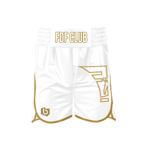 Spodenki bokserskie damskie FDF Białe