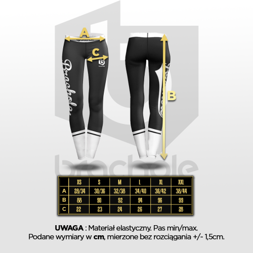 Legginsy Treningowe z wysokim stanem Damskie Maska