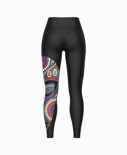 Legginsy Treningowe z wysokim stanem Damskie Maska