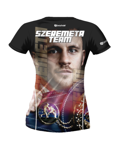 Czarna damska koszulka treningowa SZEREMETA TEAM