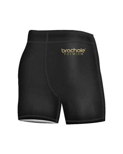 Czarne męskie spodenki kompresyjne PREMIUM Kółko