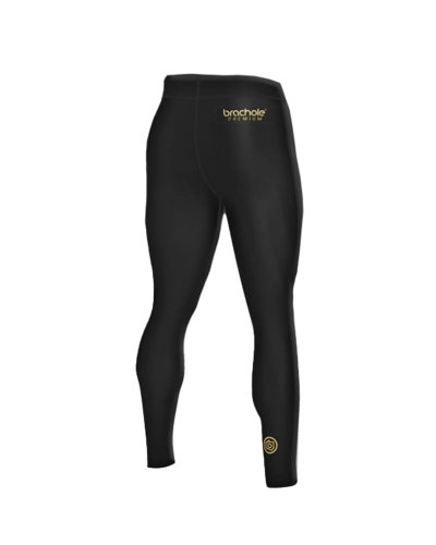 Czarne legginsy sportowe męskie