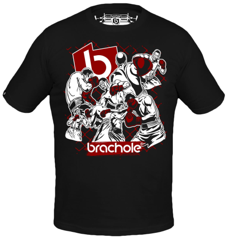 Koszulka Bawełniana WALECZNI Czarna 823.jpg.png