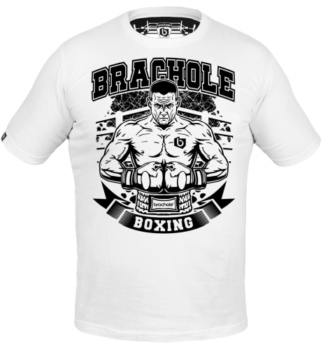 Koszulka Bawełniana BOXING Biała 813.jpg.png