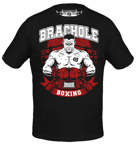 Koszulka Bawełniana BOXING Czarna 795.jpg.png