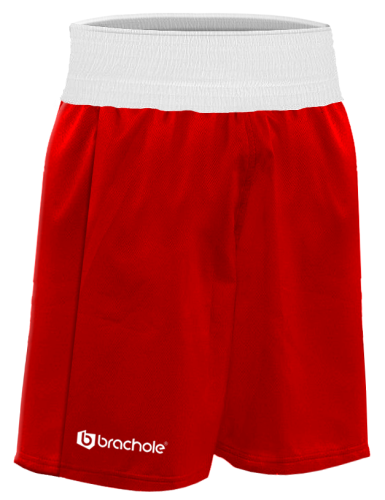 Spodenki Ringowe z  małym logo Czerwone