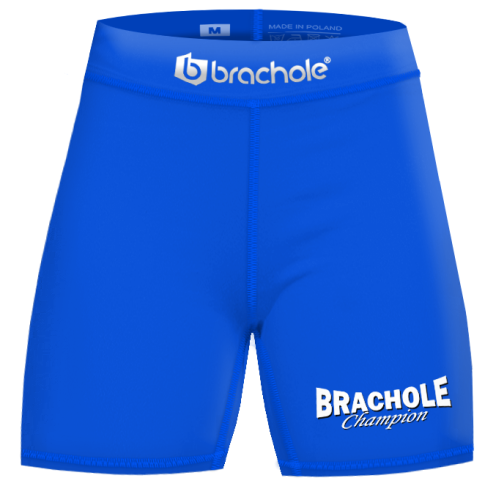 Niebieskie spodenki kompresyjne męskie do biegania Champion