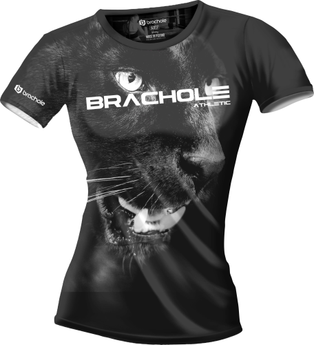 Czarna damska koszulka treningowa Pantera