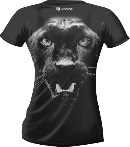 Czarna damska koszulka treningowa Pantera