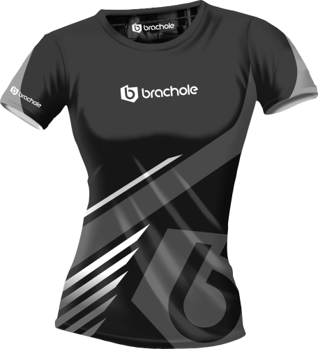 Czarna koszulka sportowa damska Technique