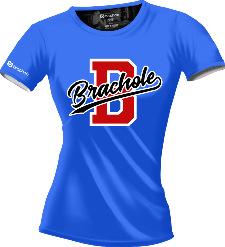 Niebieska koszulka treningowa  w stylu college'u