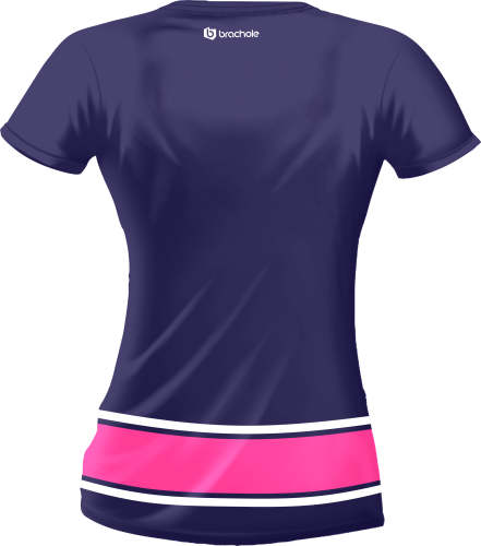 Fioletowa koszulka rowerowa damska