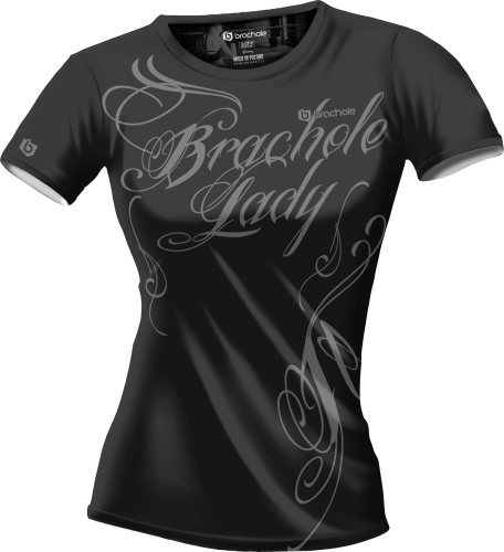 Czarna damska koszulka treningowa Lady Grey