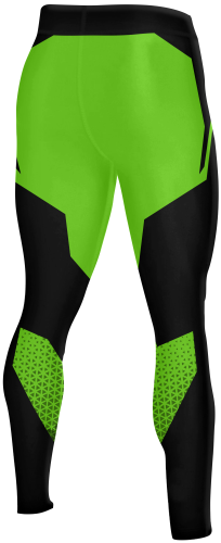 Legginsy męskie do biegania Armor Zielone