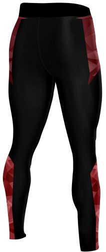 Legginsy męskie do biegania Diamond Czerwone