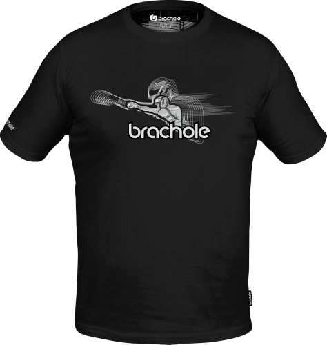 Koszulka Czarna Bawełniana Prawy Prosty