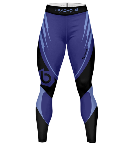 Legginsy męskie termoaktywne  Abstract Fioletowe