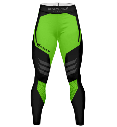 Legginsy męskie do biegania Armor Zielone