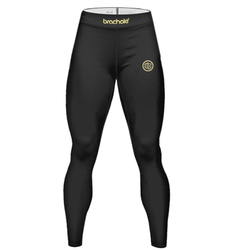 Czarne legginsy sportowe męskie