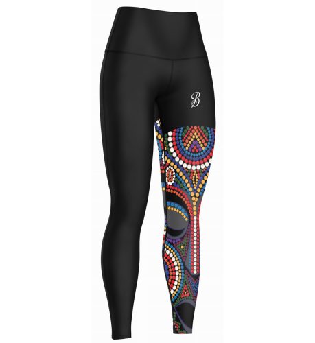 Legginsy Treningowe z wysokim stanem Damskie Maska