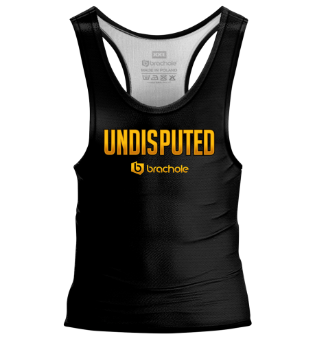 Czarny Tank top męski na siłownię Undisputed