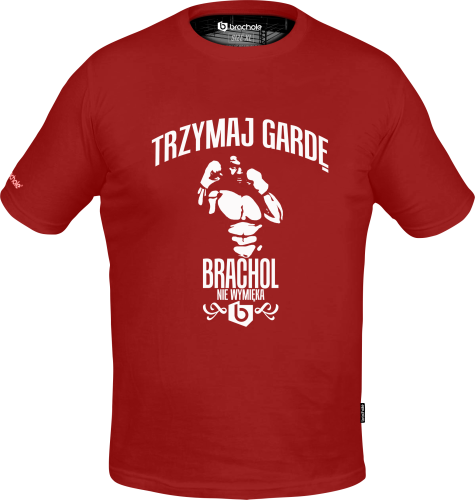 Koszulka Bawełniana TRZYMAJ GARDE Czerwona trzymaj garde czerwona.png