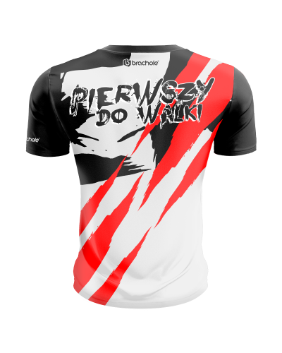 Koszulka Treningowa PIERWSZY DO WALKI koszulka_męska_PIERWSZY_DO_WALKI_tył-kopia.png