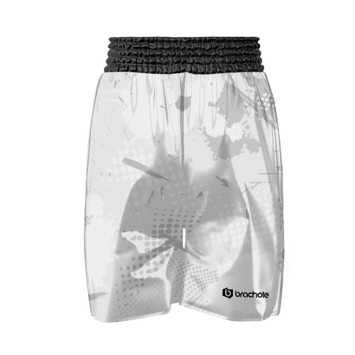 Białe spodenki bokserskie męskie SPLATTER