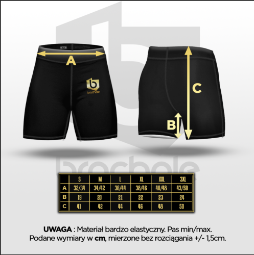 Męskie spodenki kompresyjne Brachole GRUNGE