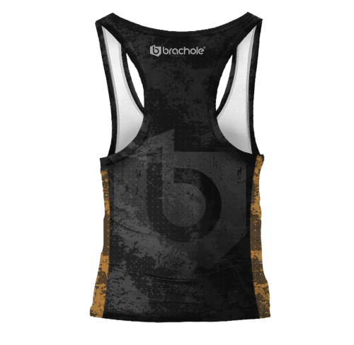 Czarny męski podkoszulek tank top treningowy Brachole Grunge